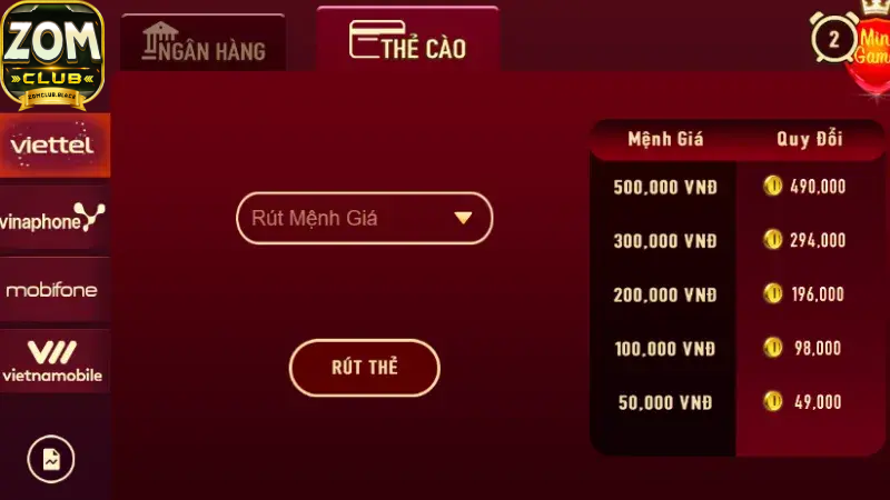 Điều kiện bet thủ cần lưu ý khi rút tiền Zomclub 